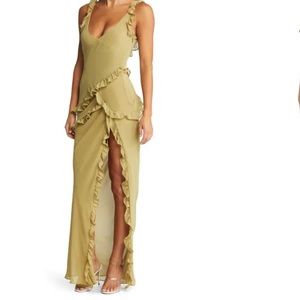 House of Cb Ruffle dress small